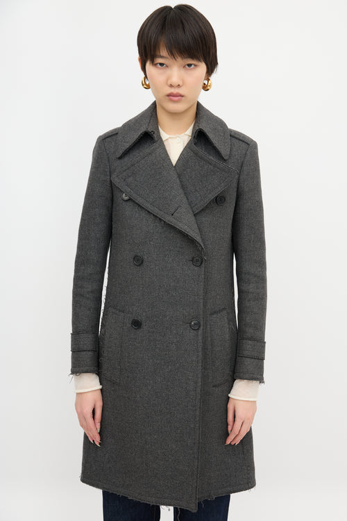 Celine Wool Double Breasted Coat