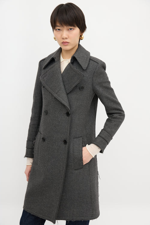 Celine Wool Double Breasted Coat