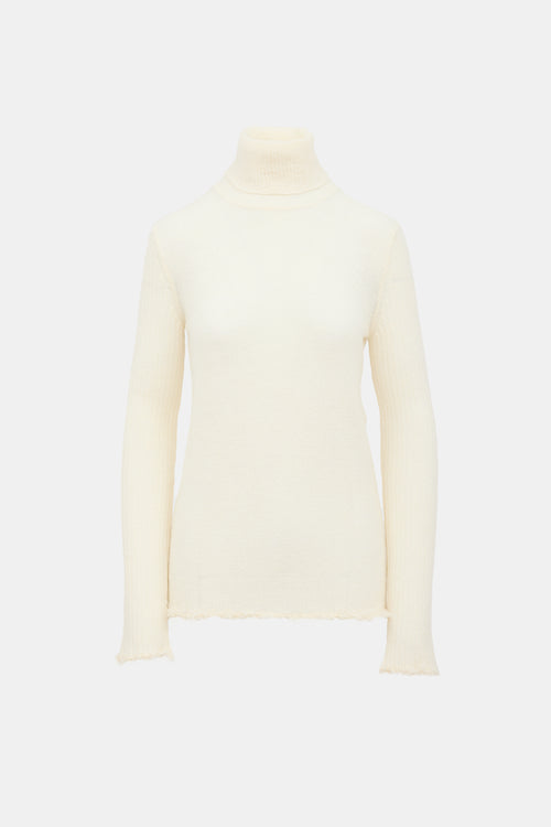 Celine Wool Open Knit Sweater
