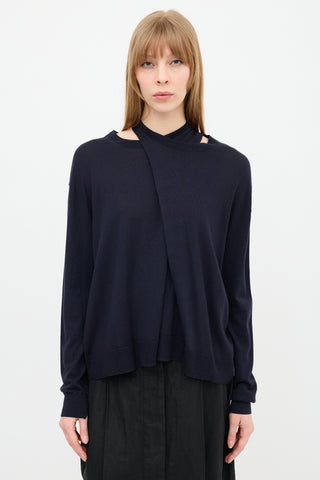 Celine Wool & Silk Layer Sweater