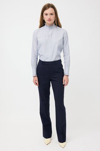 Celine Wool Pinstripe Trouser