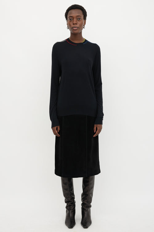 Celine Wool Stitched Top