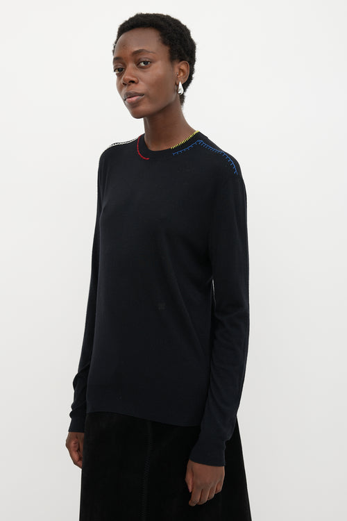 Celine Wool Stitched Top