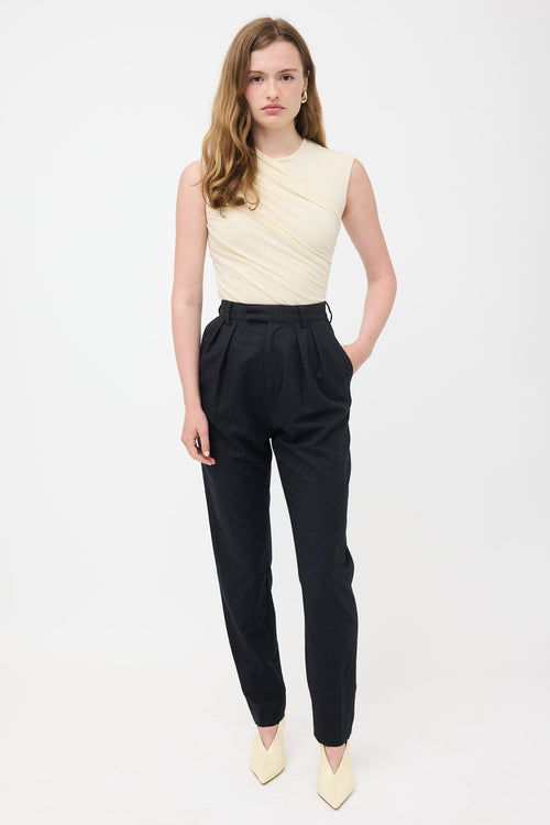 Celine Wool Tapered Leg Trouser