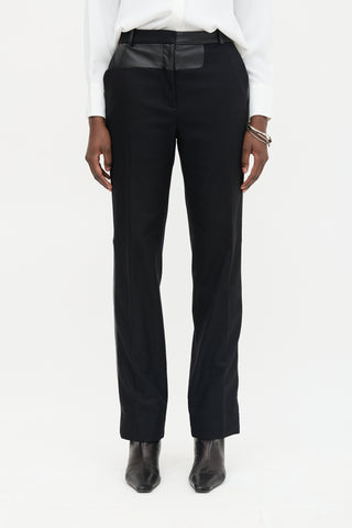 FW 2011 Wool & Leather Panel Trouser