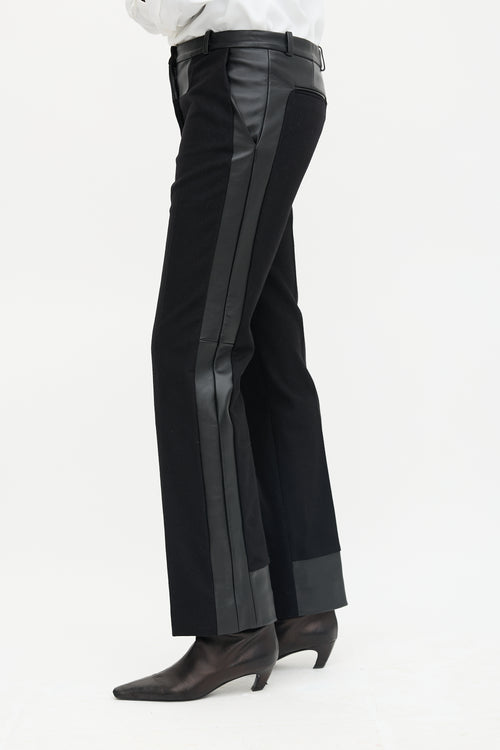 FW 2011 Wool & Leather Panel Trouser