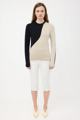 Celine Wool & Silk Colour Block Sweater