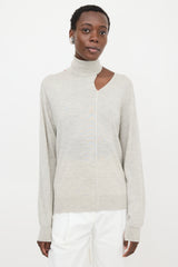 Celine Wool & Silk Cutout Sweater
