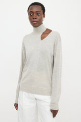 Celine Wool & Silk Cutout Sweater