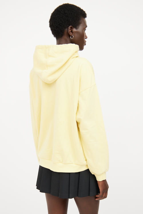 Celine Yellow Logo Hoodie