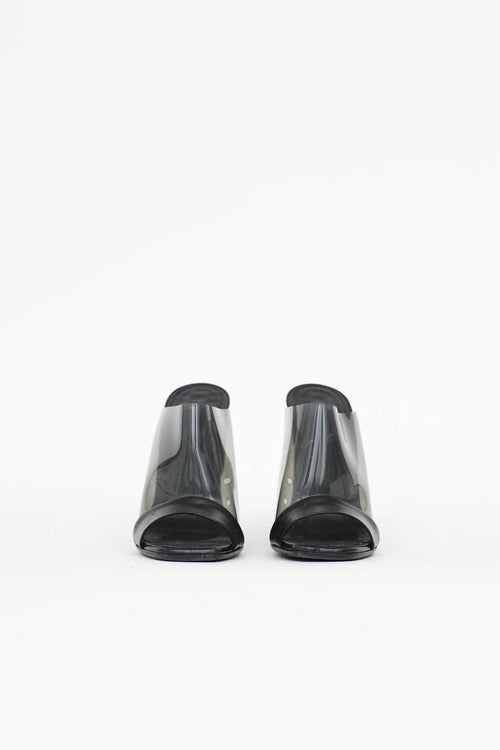 Celine Leather & PVC Mule