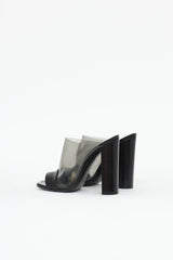 Celine Leather & PVC Mule