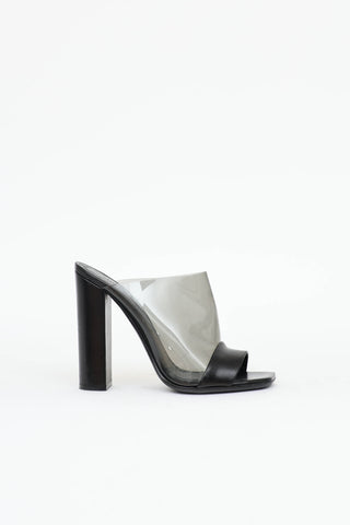Celine Leather & PVC Mule