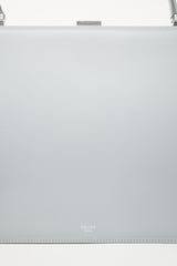 Celine Grey Leather Medium Clasp Bag
