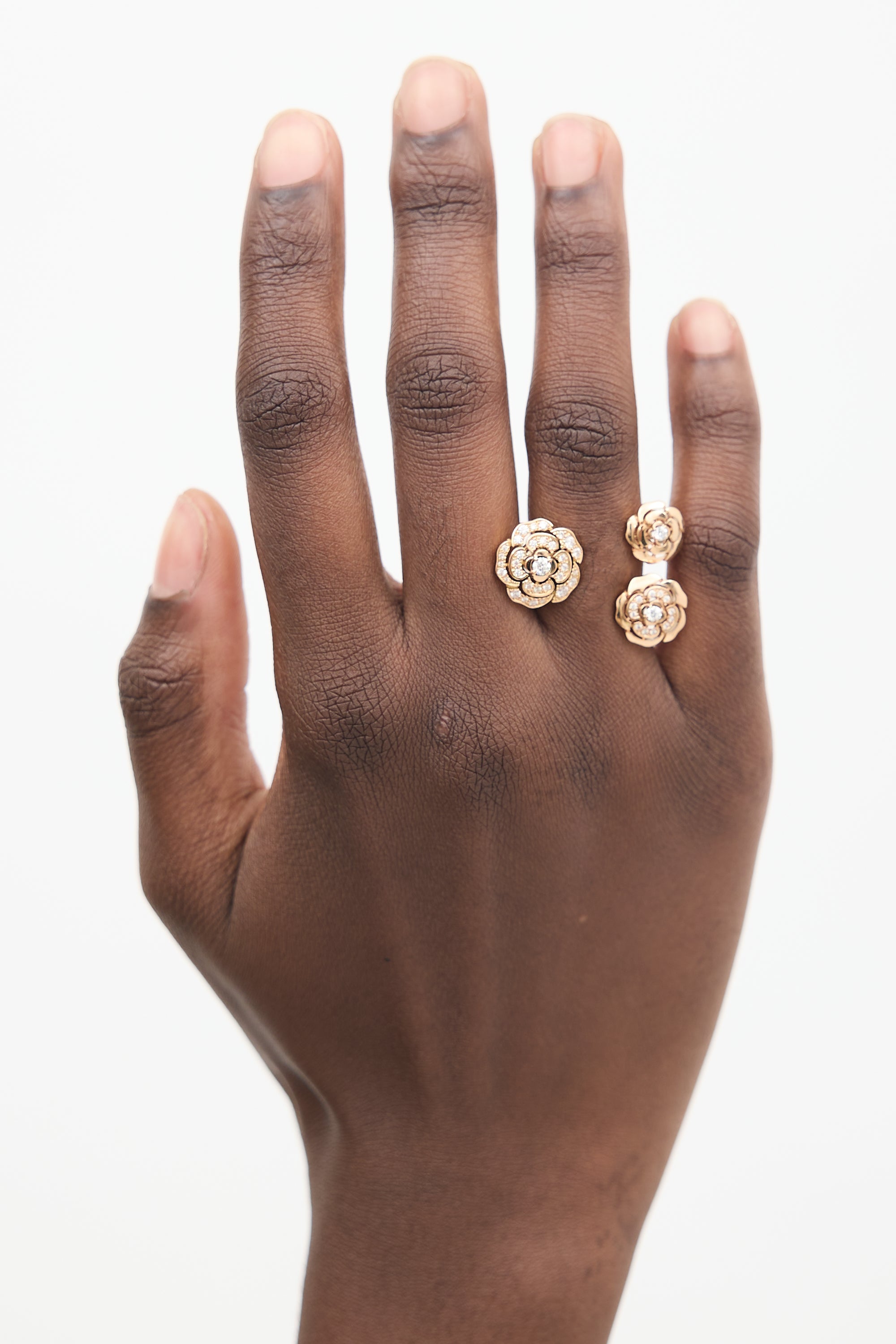 Transformable Ring Chanel // 18K Rose Gold Extrait De Camélia Transformable Ring – VSP ...