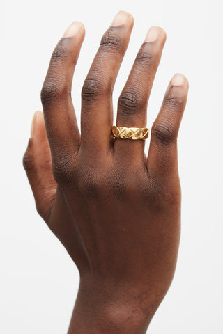 Chanel 18K Yellow Gold Braided Ring