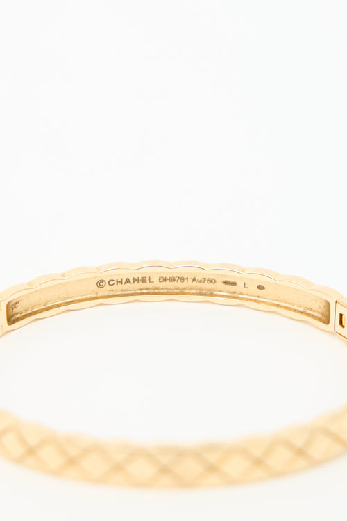 Chanel 18k Gold Coco Crush Bracelet