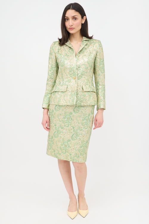 Chanel 1980s Lurex Brocade Jacket