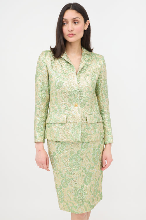 Chanel 1980s Lurex Brocade Jacket