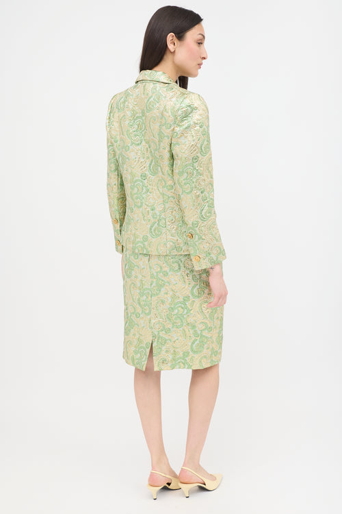 Chanel 1980s Lurex Brocade Jacket