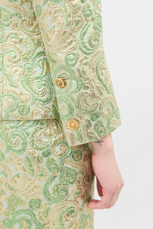 Chanel 1980s Lurex Brocade Jacket