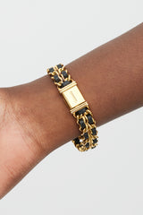 Chanel 1987 18K Yellow Gold & Black Premiere Iconic Chain Watch