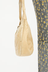 Chanel 1990s Beige Caviar Timeless Shoulder Bag