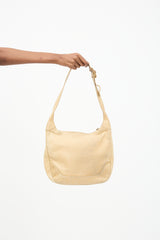 Chanel 1990s Beige Caviar Timeless Shoulder Bag