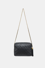 Chanel 1990s Leather Large Camera Tassel Bag