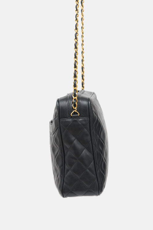 Chanel 1990s Leather Large Camera Tassel Bag