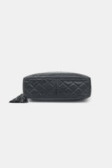 Chanel 1990s Leather Large Camera Tassel Bag