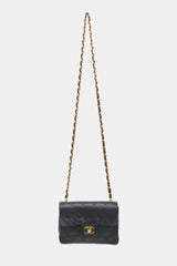 Chanel 1990s Leather Mini Classic Flap Bag