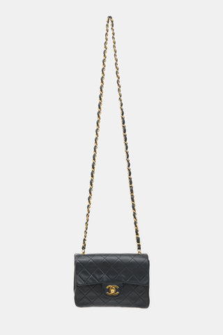 Chanel 1990s Leather Mini Classic Flap Bag