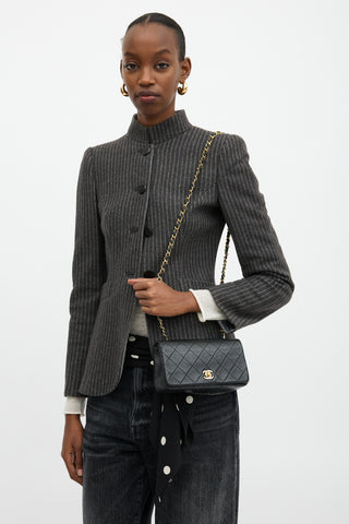 Chanel 1990s Quilted Mini Full Flap Bag