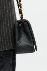 Chanel 1990s Quilted Mini Full Flap Bag