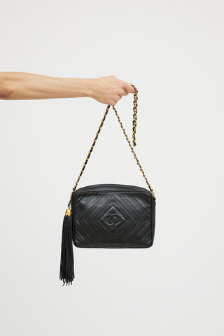 Chanel 1991 Chevron Tassel Camera Bag