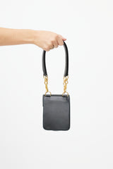 Chanel 1996 Black & Gold Quilted Leather Belt Bag