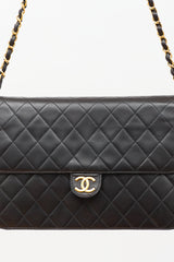 Chanel 1996 Matelassé Half Flap Push Lock Bag