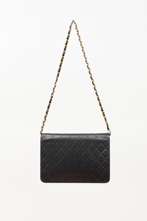 Chanel 1996 Matelassé Half Flap Push Lock Bag
