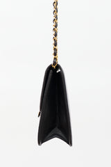 Chanel 1996 Matelassé Half Flap Push Lock Bag