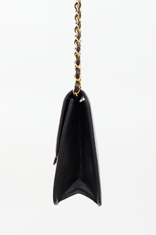 Chanel 1996 Matelassé Half Flap Push Lock Bag