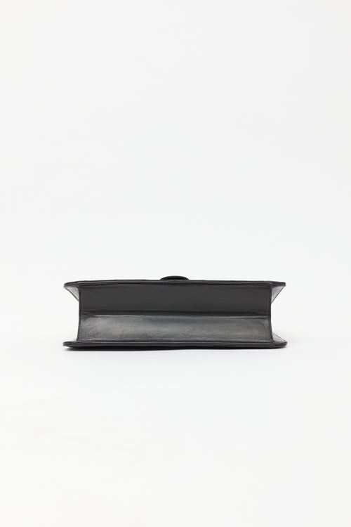 Chanel 1996 Matelassé Half Flap Push Lock Bag