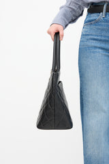 Chanel 2000 Black Quilted Leather Medallion Bag