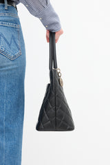 Chanel 2000 Black Quilted Leather Medallion Bag
