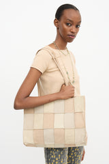 Chanel 2000s Suede Patchwork Tote