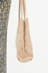 Chanel 2000s Suede Patchwork Tote