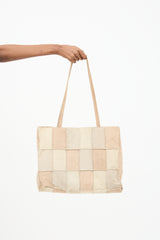 Chanel 2000s Suede Patchwork Tote