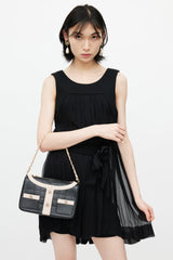 Chanel 2002 Black & Pink Mademoiselle Chanel Jacket Shoulder Bag