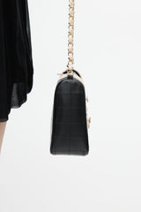 Chanel 2002 Black & Pink Mademoiselle Chanel Jacket Shoulder Bag