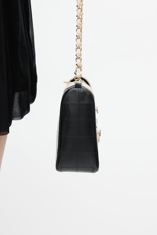 Chanel 2002 Black & Pink Mademoiselle Chanel Jacket Shoulder Bag